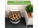 banjado WC-Sitz Premium D-Form Leopardenfell Softclose Bild 1