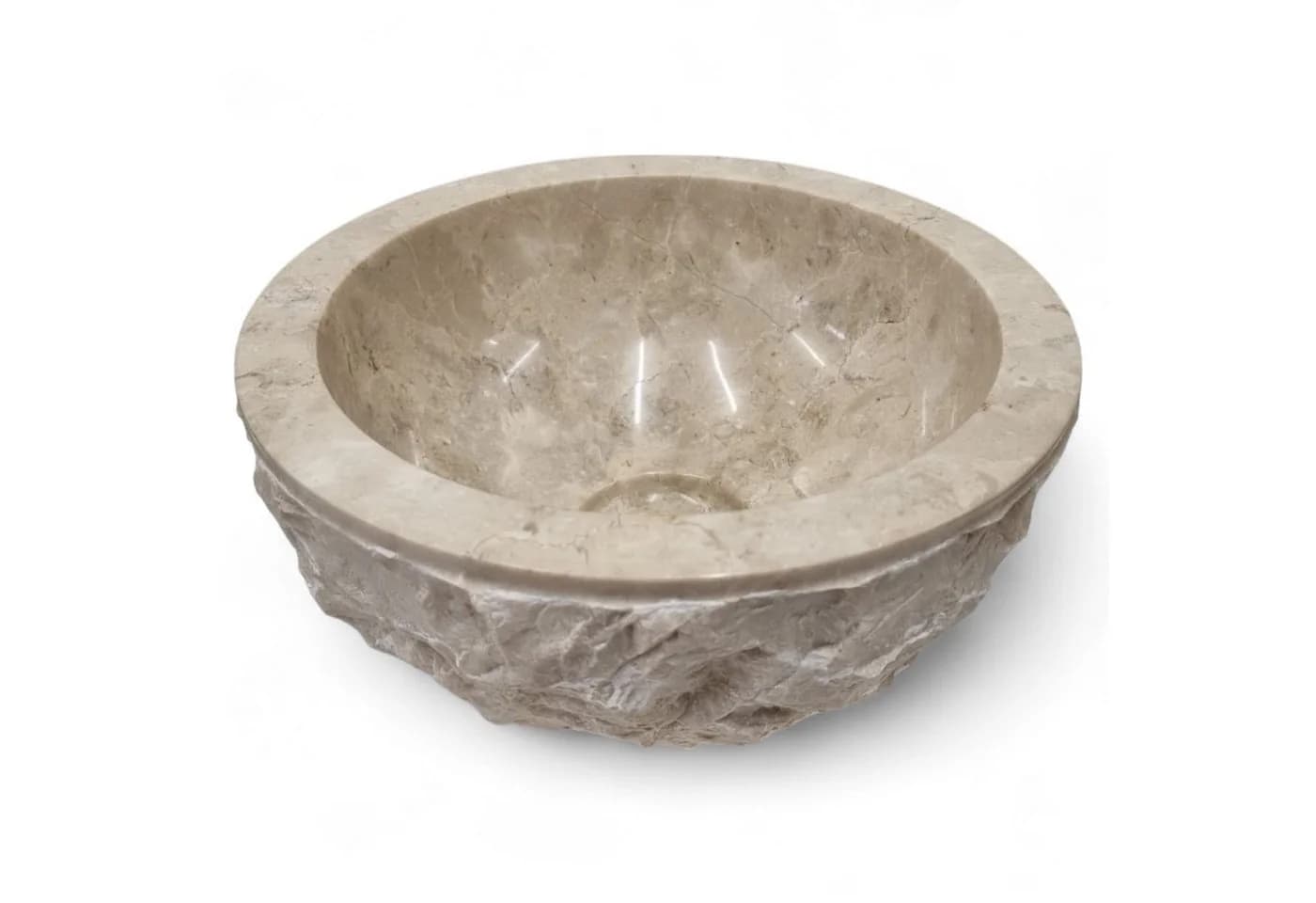 Kinaree Marmor Waschbecken Beige Handgefertigt - Bild 4