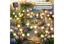 Norvéa Home Solar-Glühwürmchen-Gartenleuchte 4er Set 32 LEDs warmweiß Bild 4