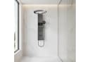LuxaSteel Duschsystem Duschpaneel mit Regendusche, LED-Display & Taillenduschfunktion, 5 Strahlarten Bild 2