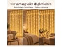 Norvéa Home LED-Lichterkette Lichtervorhang Warmweiß mit Fernbedienung Bild 4