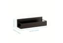 Norvéa Home Magnetisches Ablageregal aus Metall Schwarz Bild 1