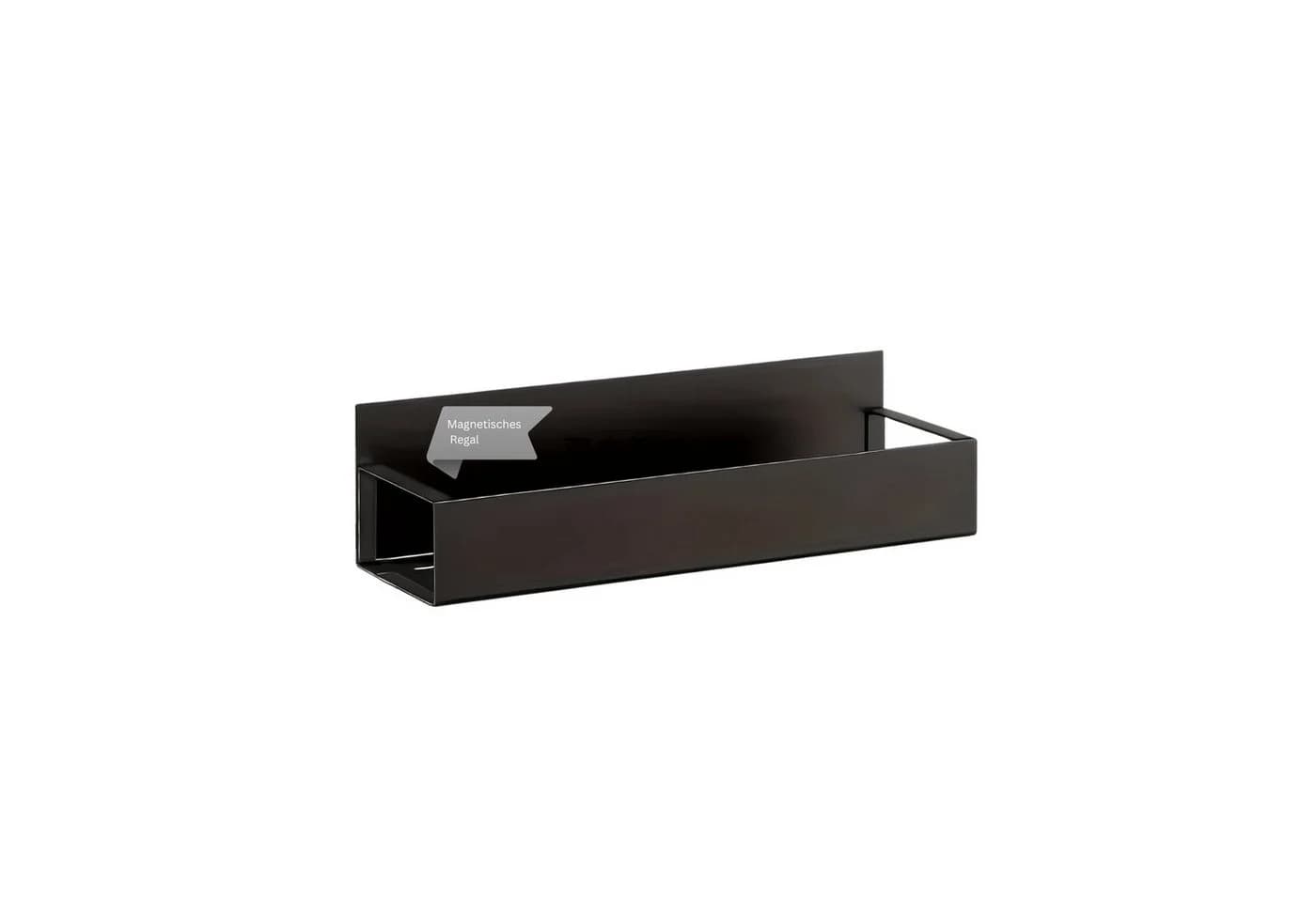 Norvéa Home Magnetisches Ablageregal aus Metall Schwarz - Bild 2