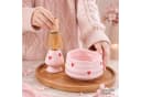 Norvéa Home Matcha Set 6-tlg. Rosa Keramik mit Herzdekor Bild 3