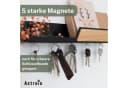 Astrein Magnetisches Schlüsselbrett Eiche Schwarz mit Ablage Bild 1