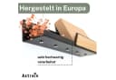Astrein Magnetisches Schlüsselbrett Eiche Schwarz mit Ablage Bild 3
