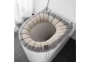 Norvéa Home WC-Deckelbezug Universell Grau/Beige Kuschelweich Bild 2