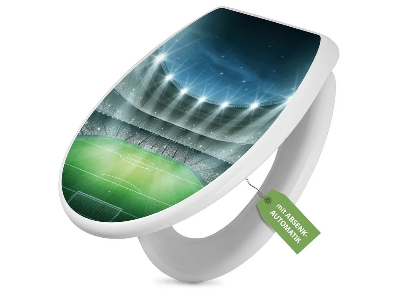 banjado WC-Sitz mit Absenkautomatik Motiv Arena Weiß - Bild 2