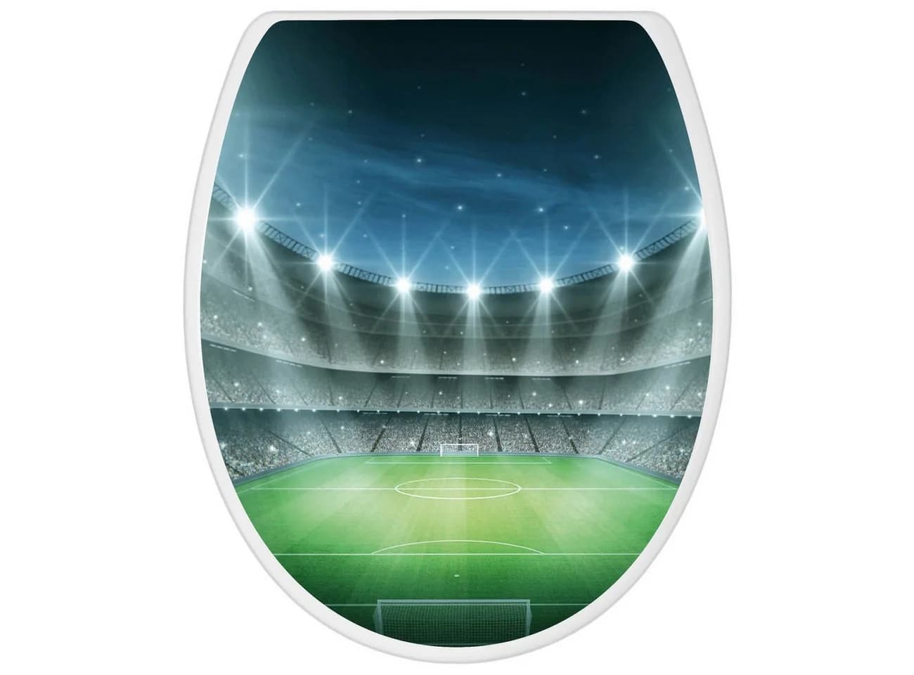 banjado WC-Sitz mit Absenkautomatik Motiv Arena Weiß - Bild 5