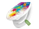 banjado WC-Sitz mit Kindersitz Farbspritzer Weiß Bild 2