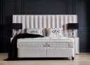 ABC Bedding Boxspringbett OSCAR Samt Creme Beige mit Bettkasten Bild 2