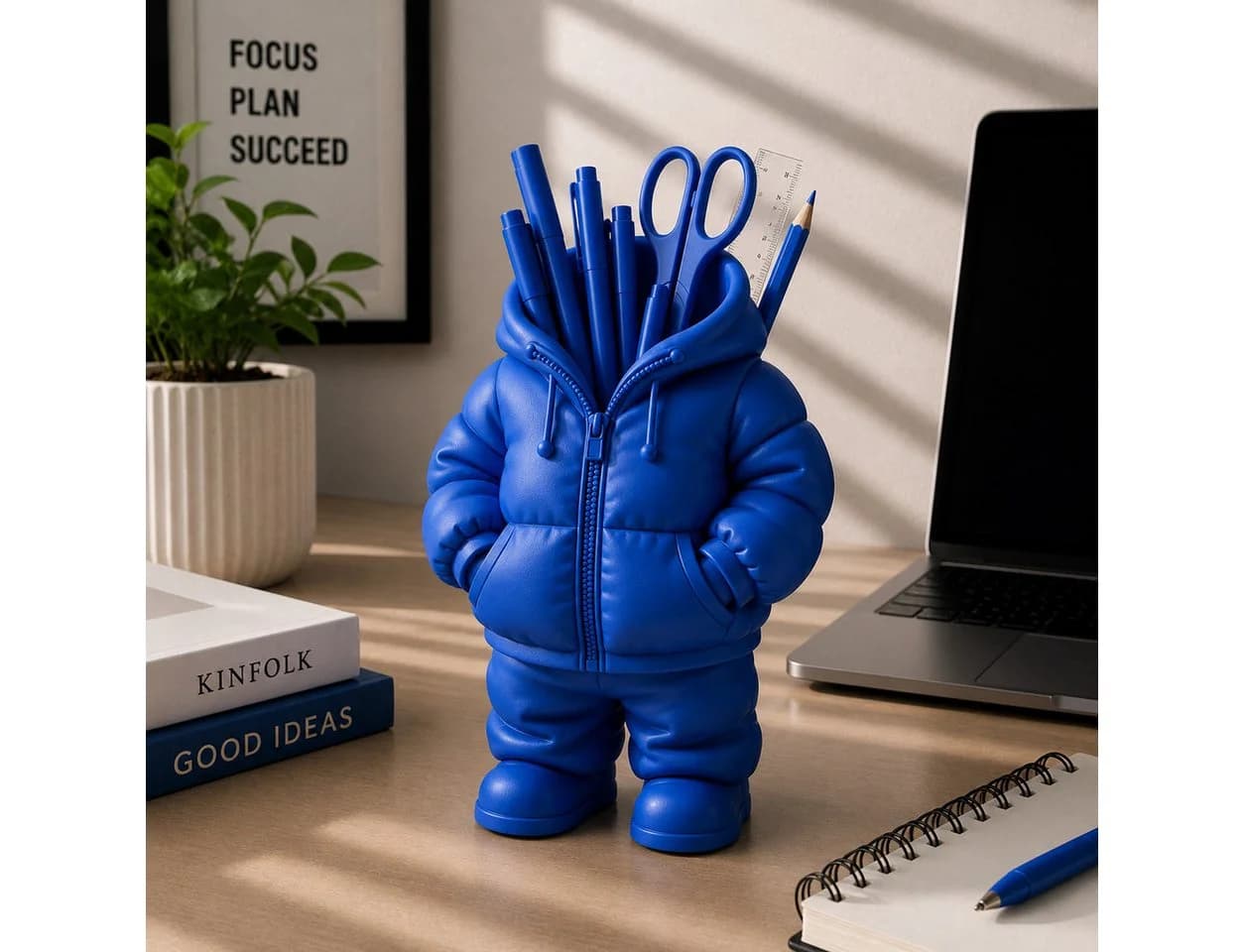 Alpha Electronics Stiftehalter 3D-Druck Hoodie Design Blau Desk Organizer - Bild 3