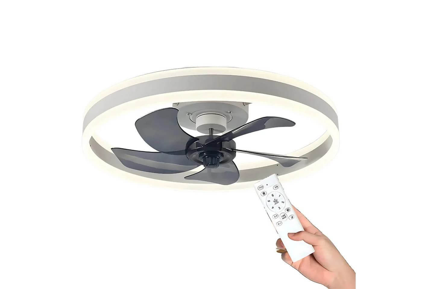 HS.SUPPLY Deckenventilator mit LED & Fernbedienung - Bild 2