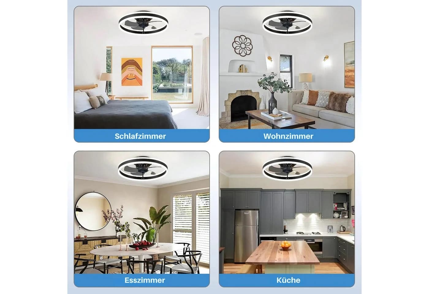 HS.SUPPLY Deckenventilator mit LED & Fernbedienung - Bild 5