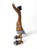 Kinaree Dekofigur Bambus Holz Bade Enten Paar 2er Set Bild 1