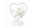 Alpha Electronics Dekoobjekt Herz Rose Weiß 3D-Druck Bild 2