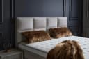 ABC Bedding Boxspringbett AYANA Grau Beige Samt Velours mit Bettkasten Bild 3