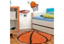 Stilvoll Günstig Kinderteppich Basketball Design Rund Bild 1