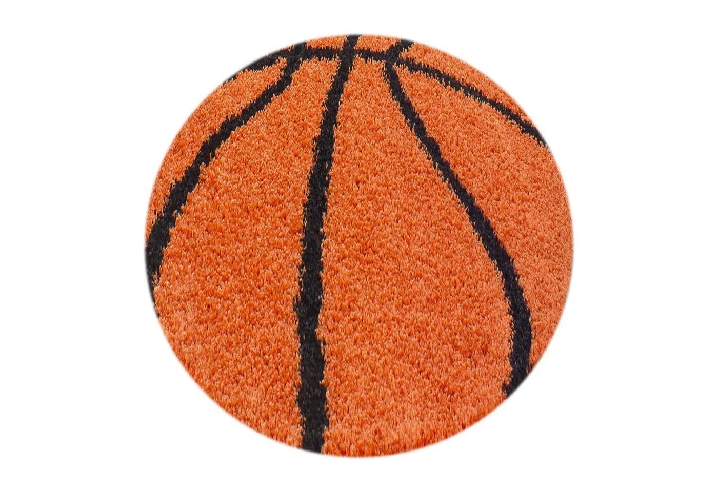 Stilvoll Günstig Kinderteppich Basketball Design Rund - Bild 2