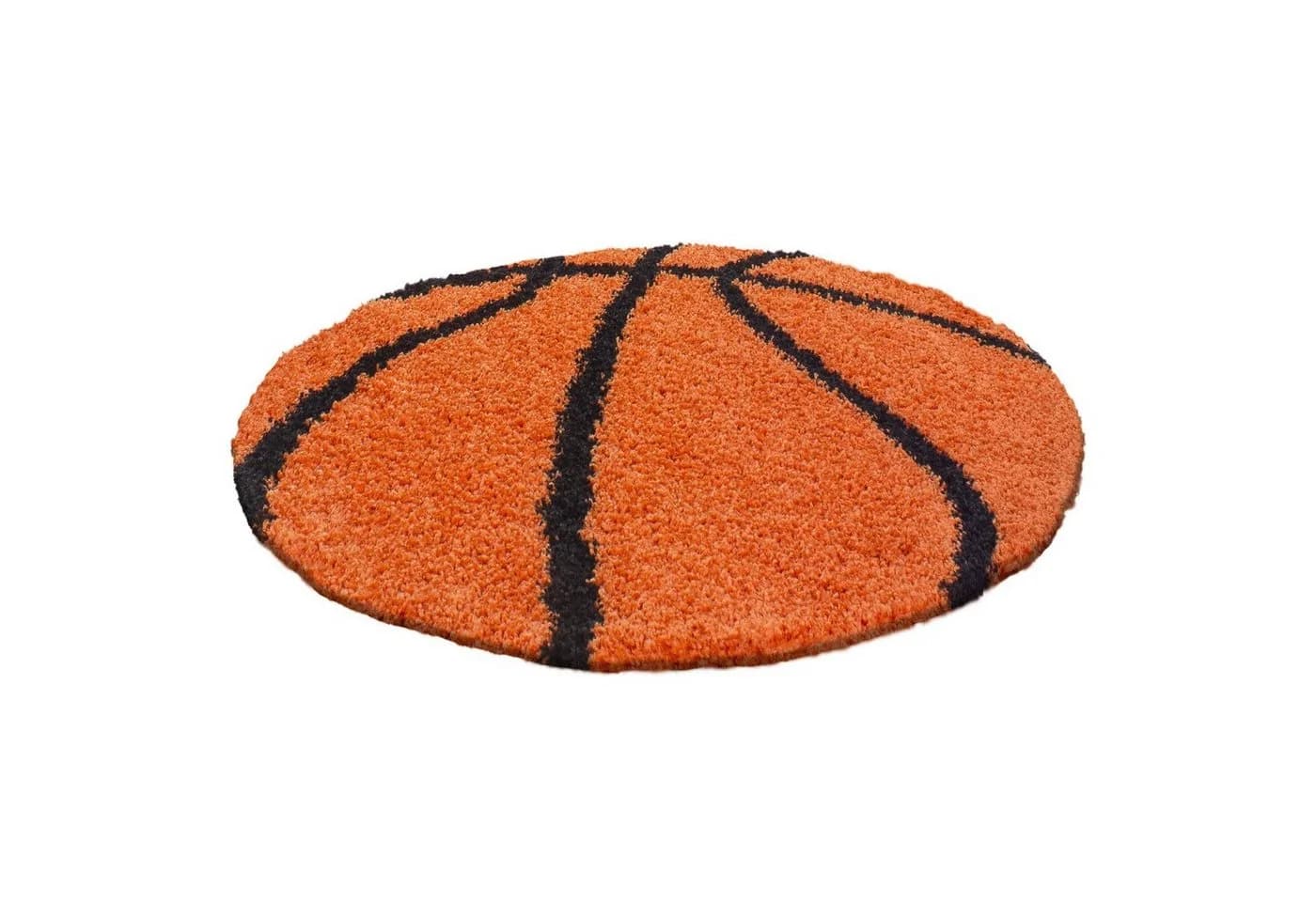 Stilvoll Günstig Kinderteppich Basketball Design Rund - Bild 3