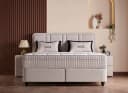 abc bedding Boxspringbett Alice Beige mit Bettkasten Bild 1