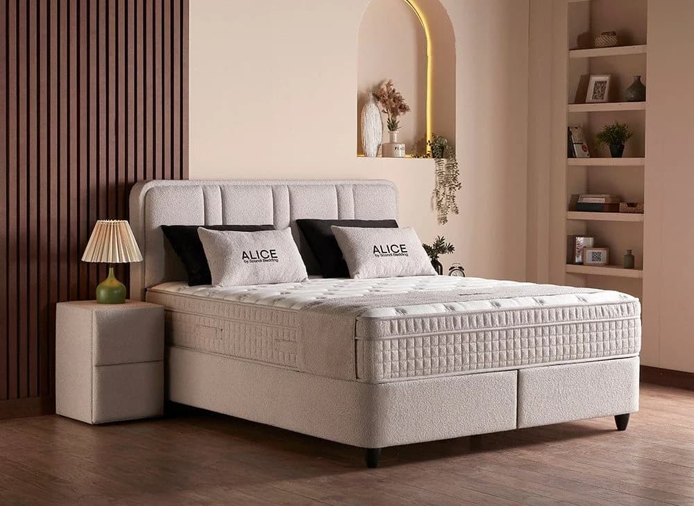 abc bedding Boxspringbett Alice Beige mit Bettkasten - Bild 2
