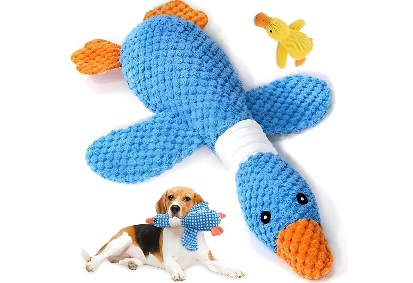 FLOCKI Pets™ Quietschendes Hundespielzeug Ente - Bild 5