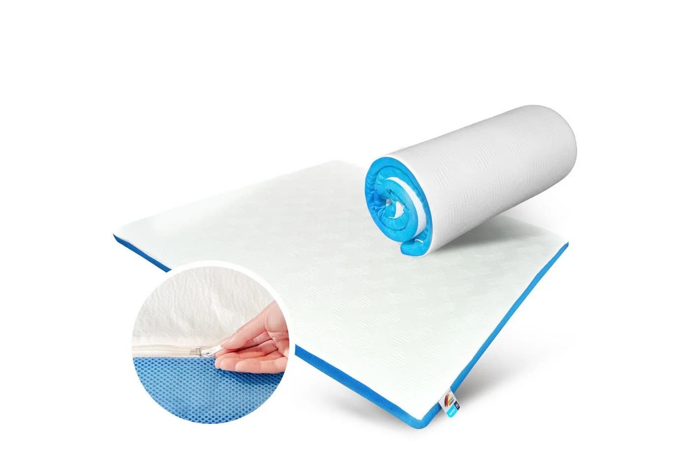 MARQA HOME Matratzentopper Blue Gel 4cm Memoryschaum mit Bezug - Bild 2