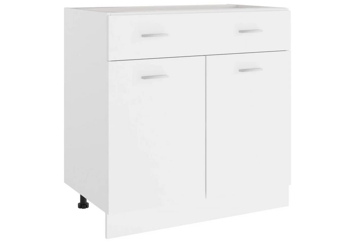 DOTMALL Auszugsunterschrank Lyon Weiß Holzwerkstoff - Bild 2