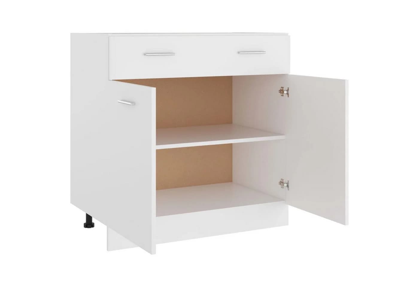 DOTMALL Auszugsunterschrank Lyon Weiß Holzwerkstoff - Bild 3