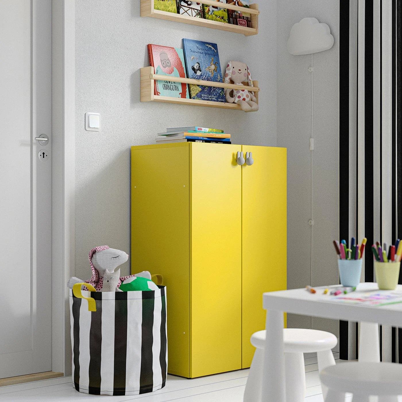 IKEA LASTARE Aufbewahrungskombi Gelb