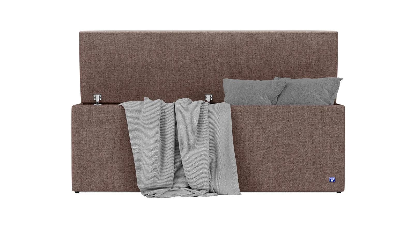 BRUNO Betttruhe 160cm Braun Strukturstoff