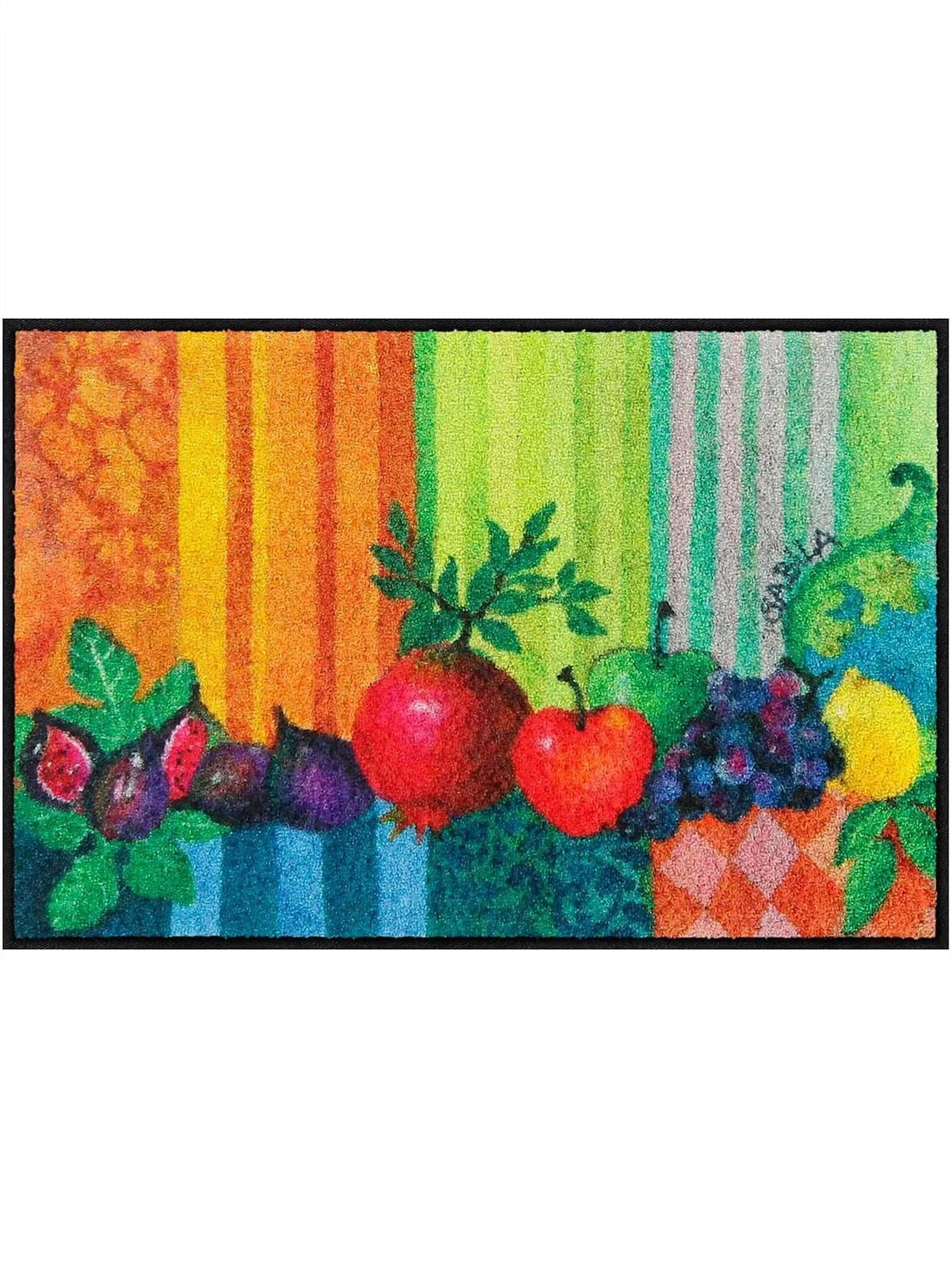SALONLOEWE Fußmatte Gr. 2 Orange Bunt Gemustert