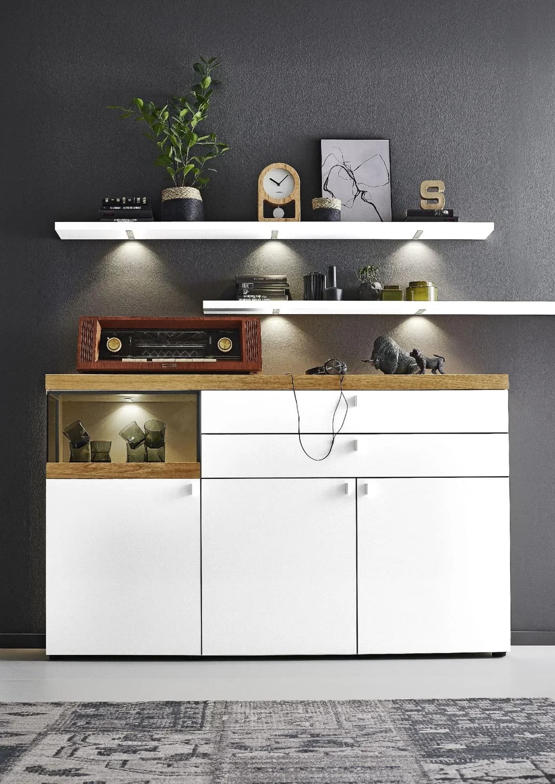 Sideboard VENJAKOB PLAN X2 Weiß Modern