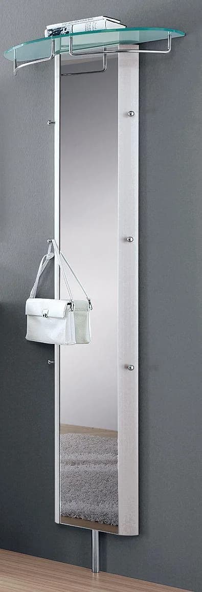 Arredokit MELODIE Garderobe Grau Aluminium mit Glasablage