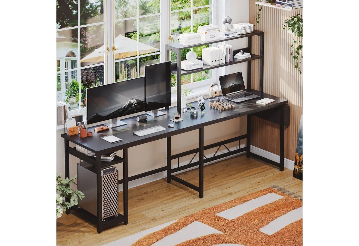 Furnicopia Eckschreibtisch 140 * 120cm mit LED und USB - Bild 3