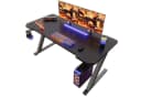 HOMALL Gamingtisch 120x60 cm Schwarz Z-Frame mit Headset-Haken Bild 2
