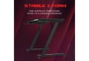 HOMALL Gamingtisch 120x60 cm Schwarz Z-Frame mit Headset-Haken Bild 4