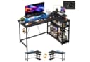 HOMALL Eckschreibtisch L-Form mit USB-Anschlüssen und LED-Beleuchtung Bild 2