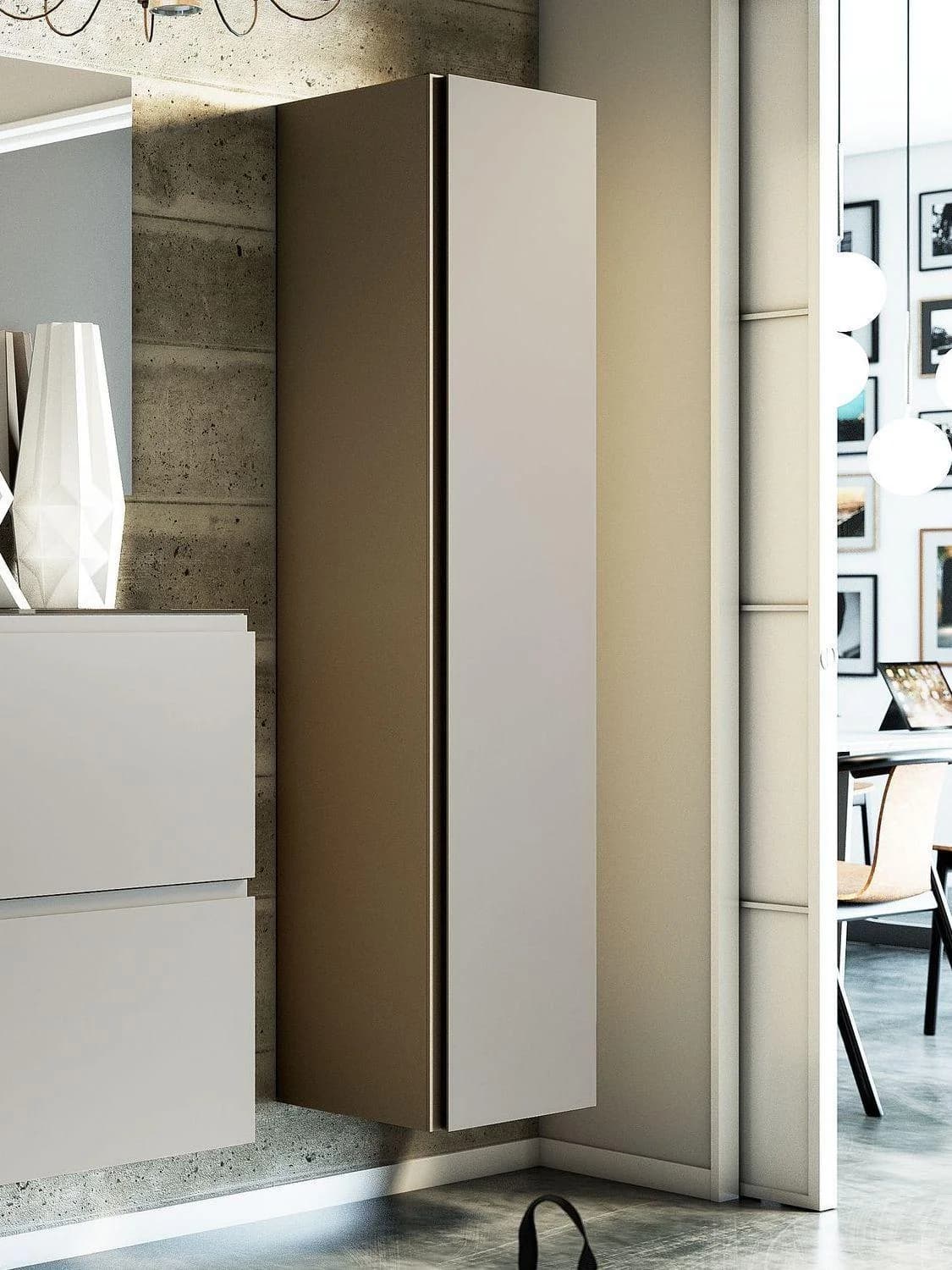 ARREDOKIT Garderobenschrank GARDASEE Taupe Matt