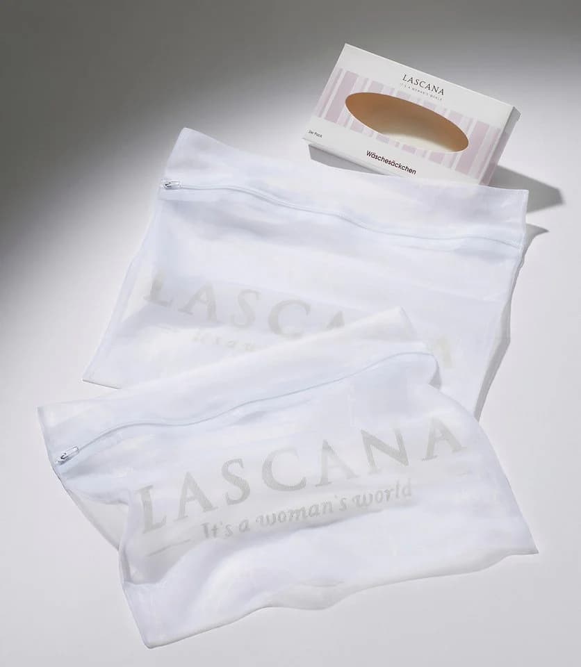 LASCANA Wäschenetz Damen Weiß Polyamid Wäschesäckchen