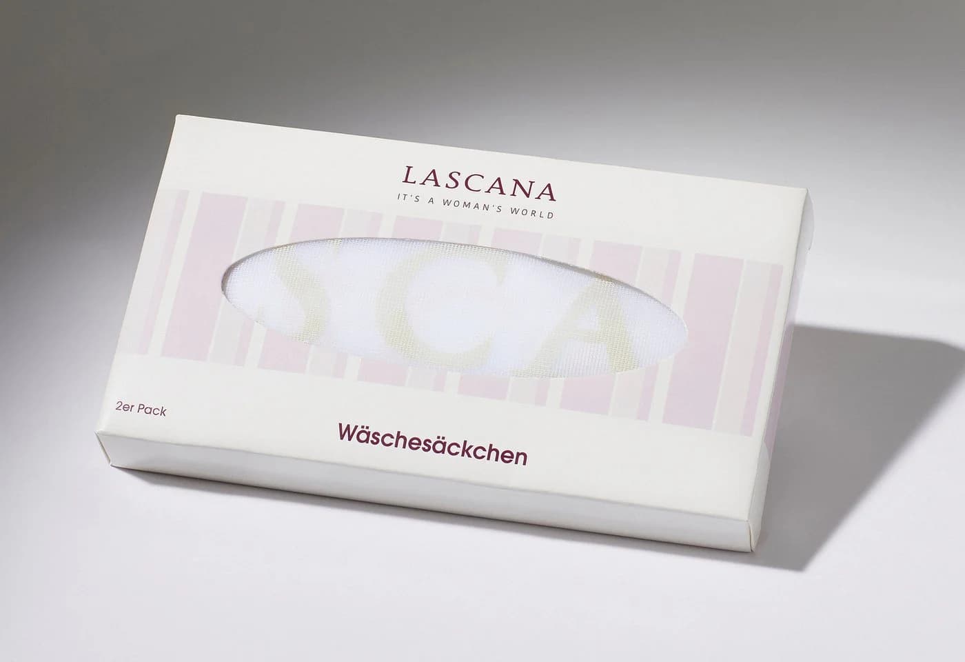 LASCANA Wäschenetz Damen Weiß Polyamid Wäschesäckchen - Bild 3