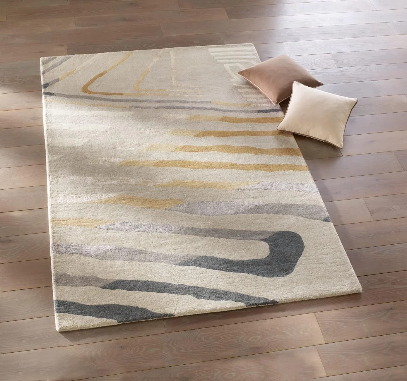 HEINE HOME Shaggyteppich beige-grau 60x90 cm