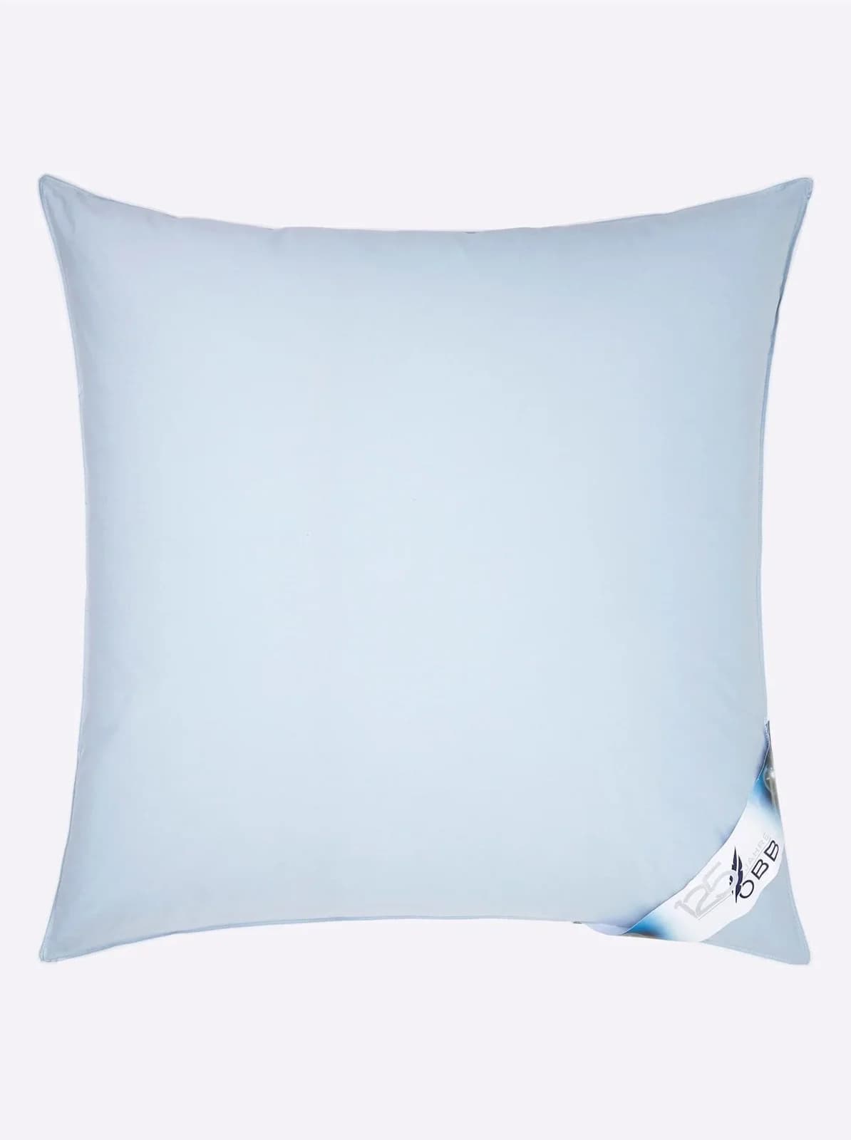 OBB Federkissen Gr. 2, himmelblau, 100% Baumwolle, Federn & Daunen