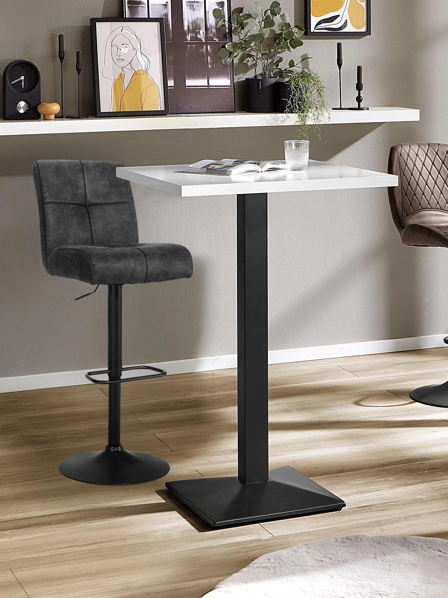 Bartisch HARPER MALUNG Grau Metall Modern