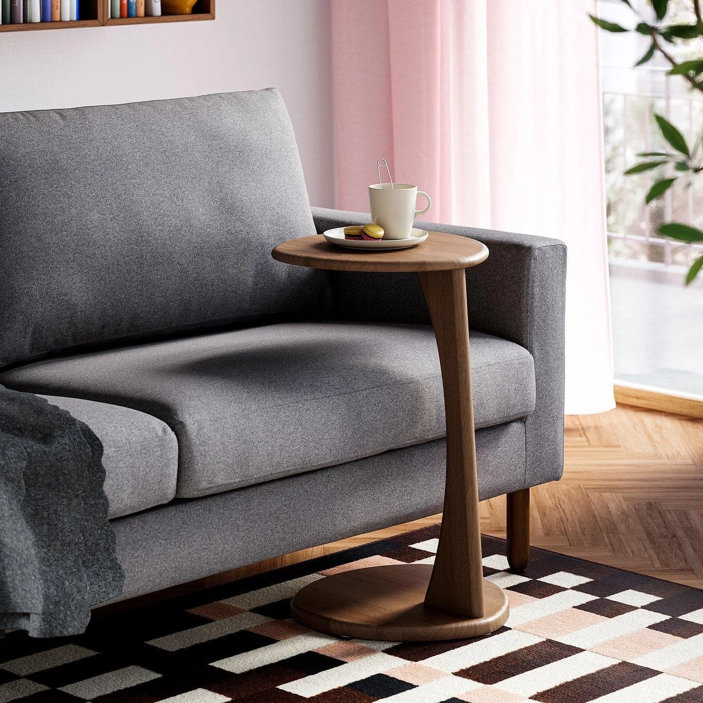 IKEA UGGLERUM Beistelltisch Braun Mid-Century Design