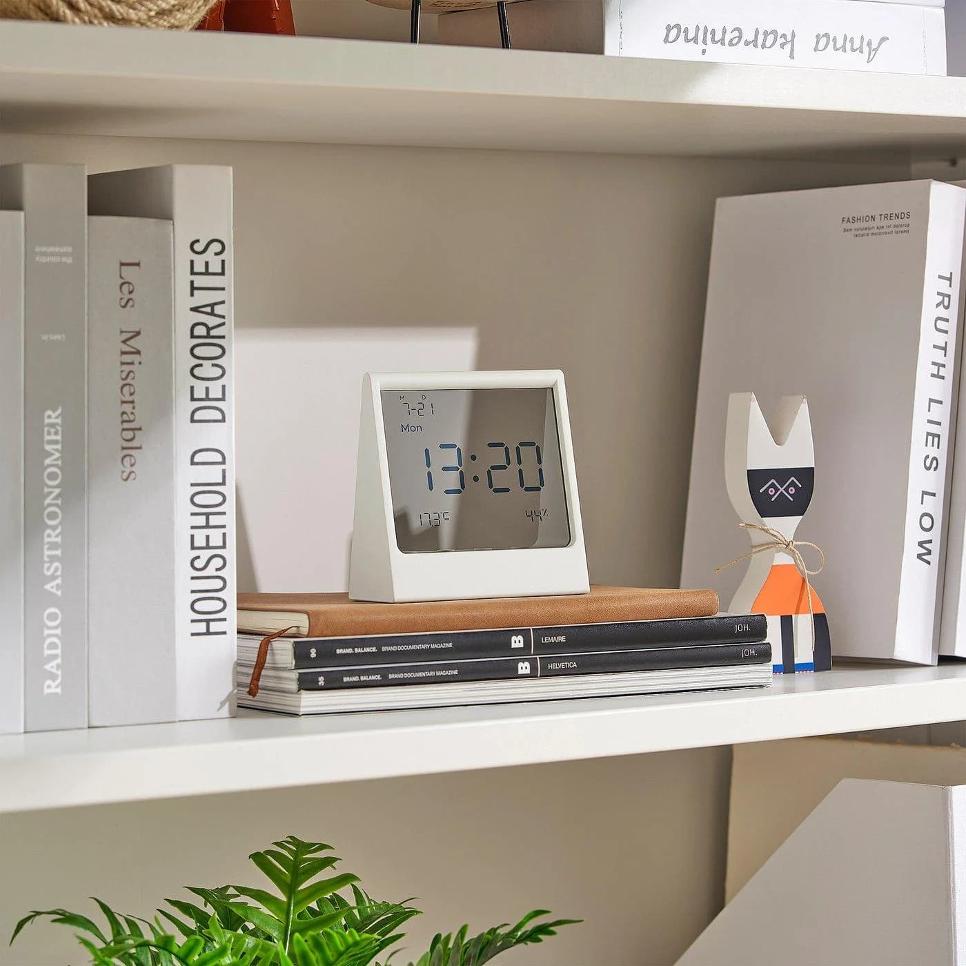 IKEA RÖDBENA Wecker mit transparenter Anzeige, Thermometer & Hygrometer