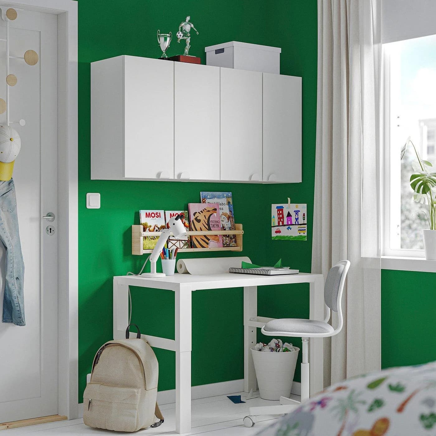IKEA LASTARE Schrankkombination für Wandmontage Weiß