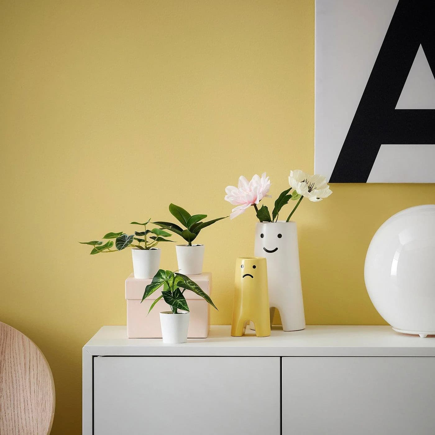 IKEA FEJKA Topfpflanze künstlich 3er-Set Grün