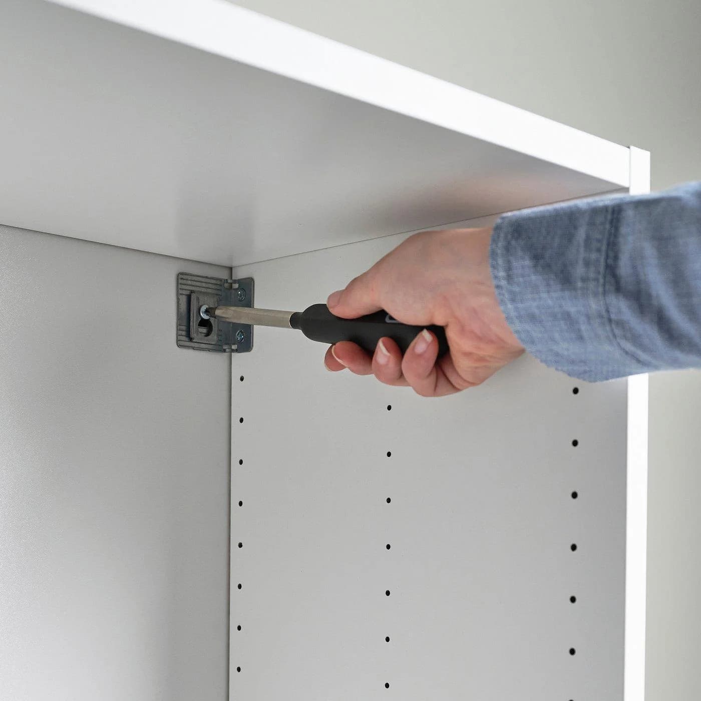 IKEA LASTARE Korpus wandmontiert mit Türen Weiß